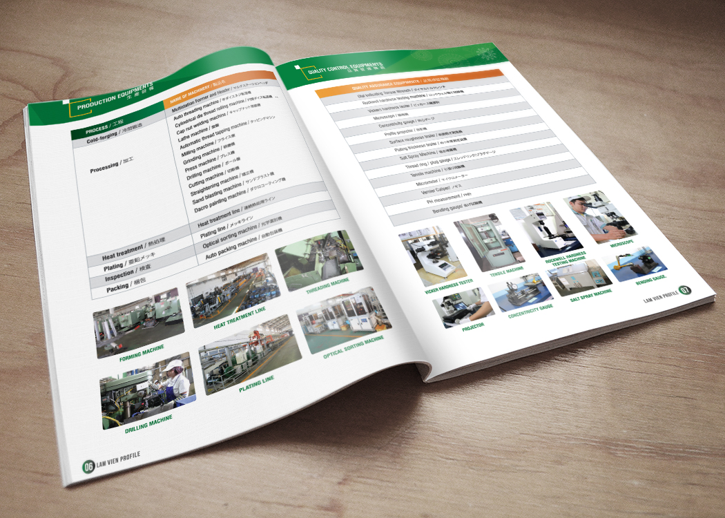 LÂM VIỄN VĨNH PHÚC - Thiết kế profile công ty sản xuất phụ tùng linh kiện Lâm Viễn Vĩnh Phúc